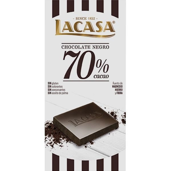 Chocolate 70% de lacasa